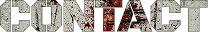 The concrete letters are caked with zombie blood.