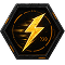 Yellow lightning bolt, symbolizing energy and speed